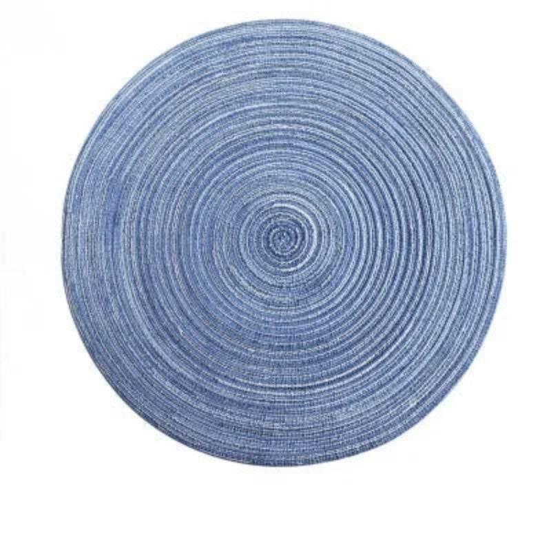 EMESA HOME 6pcs Table Mat Set: Woven Ramie placemats for a non-slip dining experience, perfect for bowls, tableware, and drink cups. - EMESA HOME™