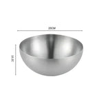 EMESA HOME Golden Stainless Steel Fruit & Salad Bowl – Large Capacity Korean-Style Food Container for Rice, Noodles, Soup & Kitchen Use - EMESA HOME™
