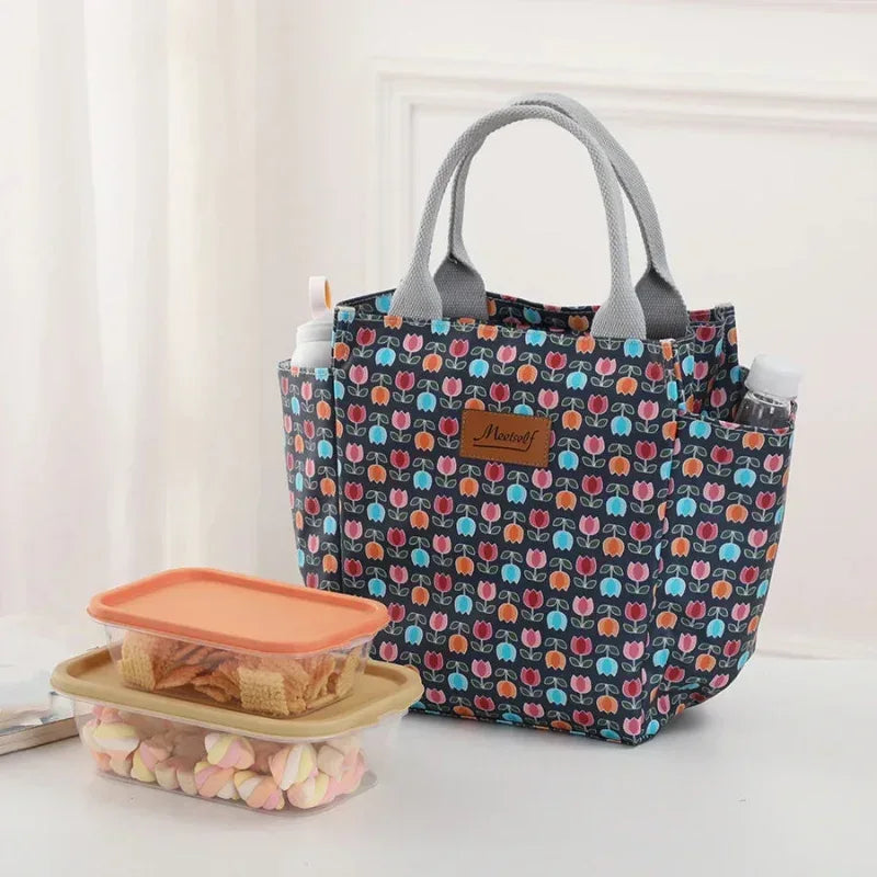 EMESA HOME Thermal Lunch Bag – Fashionable Bento Handbag for Office, Travel & Moms On-the-Go - EMESA HOME™