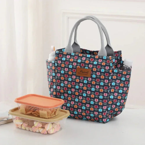 EMESA HOME Thermal Lunch Bag – Fashionable Bento Handbag for Office, Travel & Moms On-the-Go - EMESA HOME™