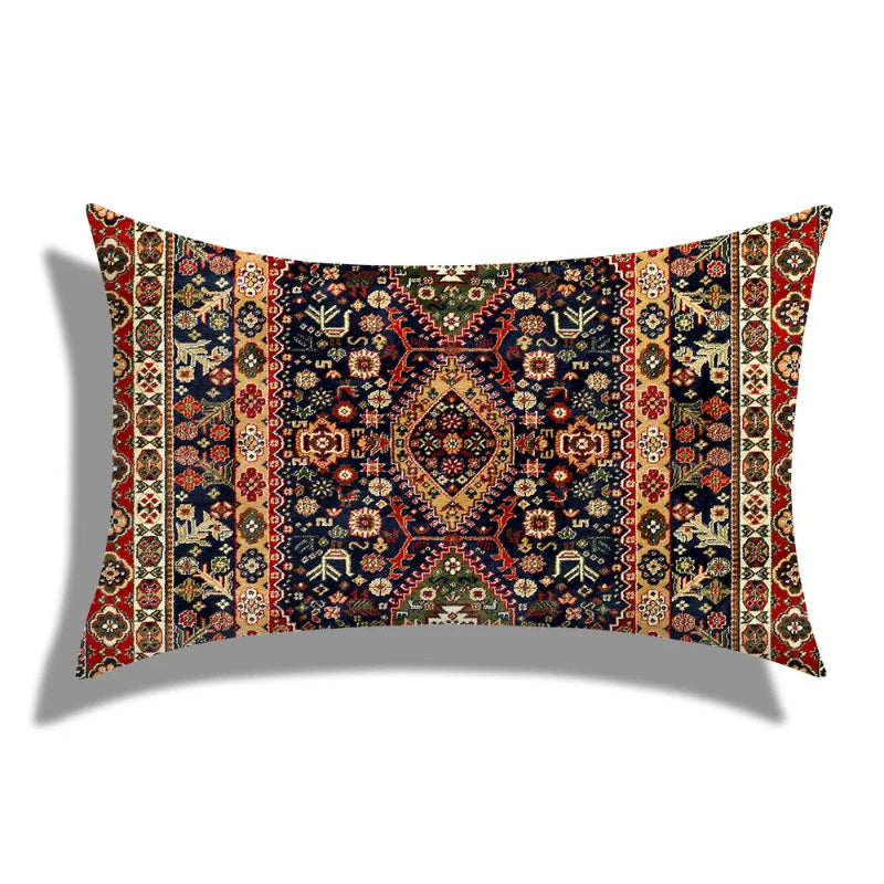 Decorative pillow with intricate pattern on a white background