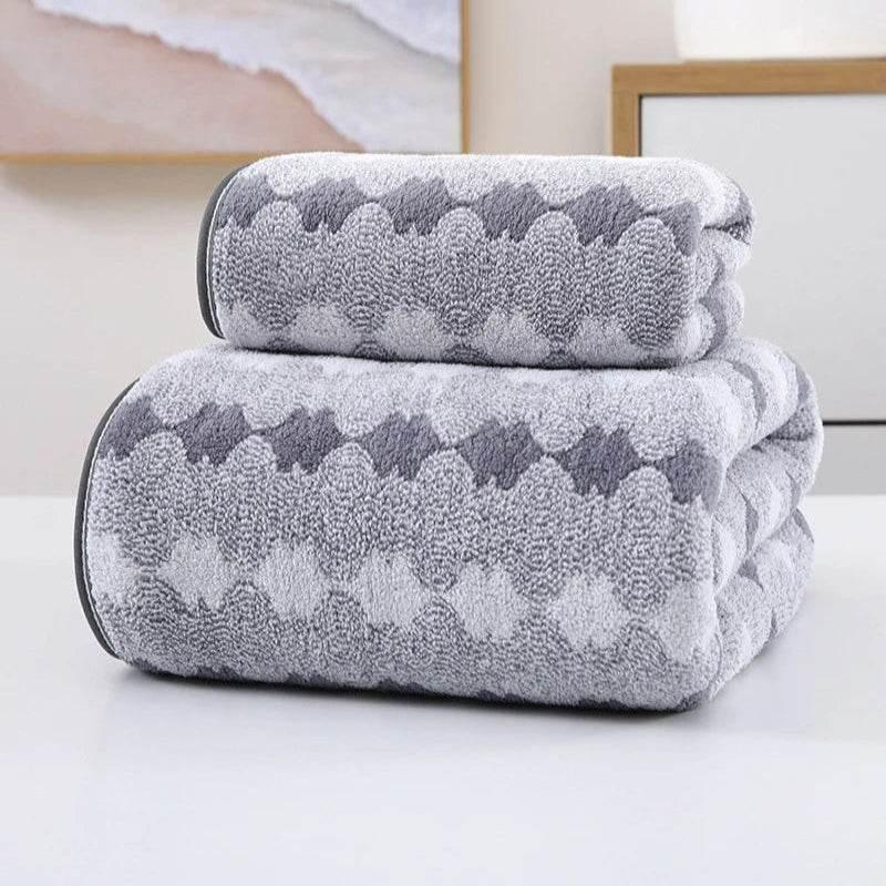 EMESA HOME Bamboo Charcoal Coral Velvet Bath Towel – Thickened, Super Absorbent & Quick-Drying for Bathroom Use - EMESA HOME™