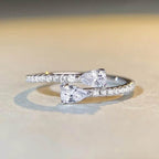 EMESA HOME Dainty Zirconia Ring – Chic Fashion Jewelry for Women, Engagement & Wedding Ceremony Accessory - EMESA HOME™