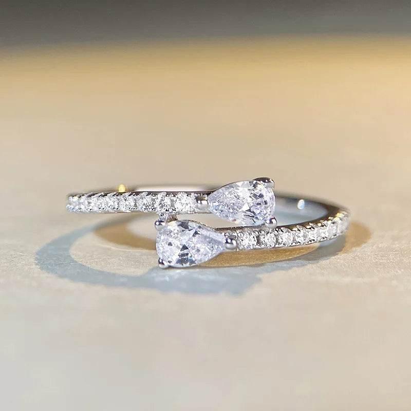 EMESA HOME Dainty Zirconia Ring – Chic Fashion Jewelry for Women, Engagement & Wedding Ceremony Accessory - EMESA HOME™