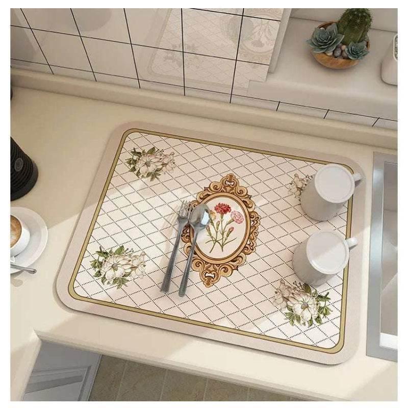 EMESA HOME Large Kitchen Super Absorbent Mat is designed to efficiently manage spills and drainage in your kitchen or bathroom - EMESA HOME™