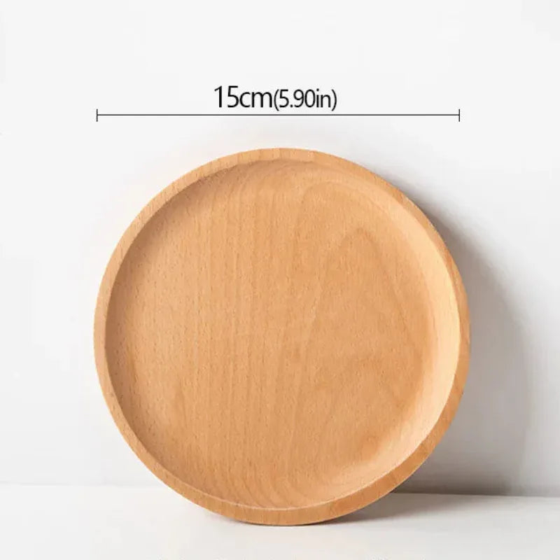 EMESA HOME Beech Wood Serving Plate – Oval Decorative Fruit Candy Dessert Tray Tableware - EMESA HOME™