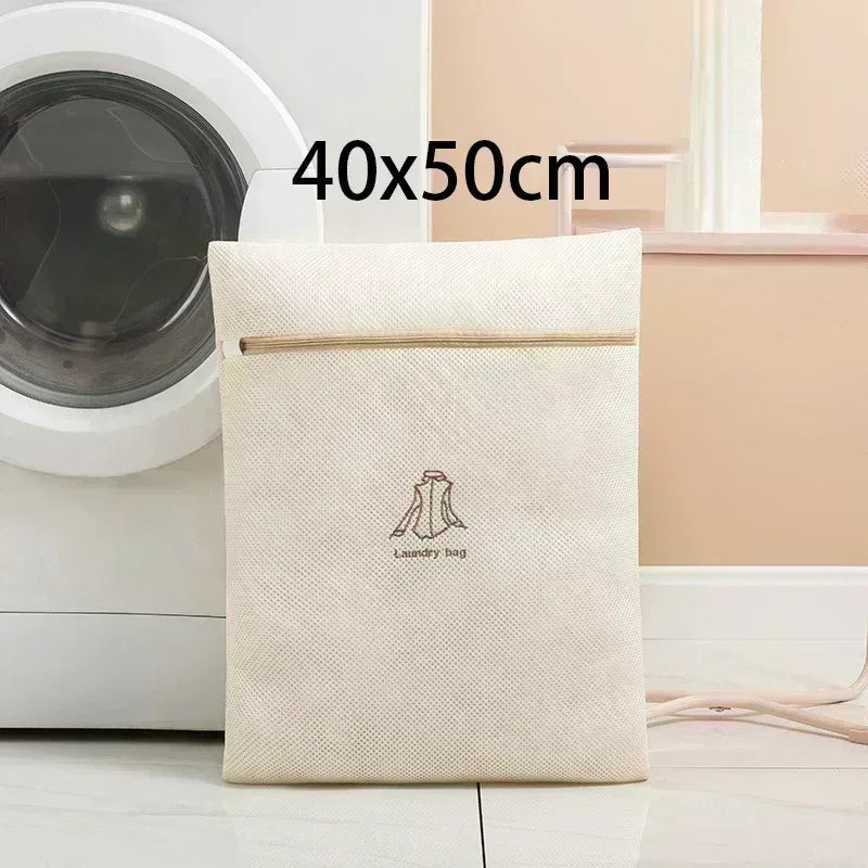 EMESA HOME 7-Piece Fine Mesh Laundry Bag Set – Embroidery Print Washing Pouches for Clothes, Delicates & Machine Laundry - EMESA HOME™