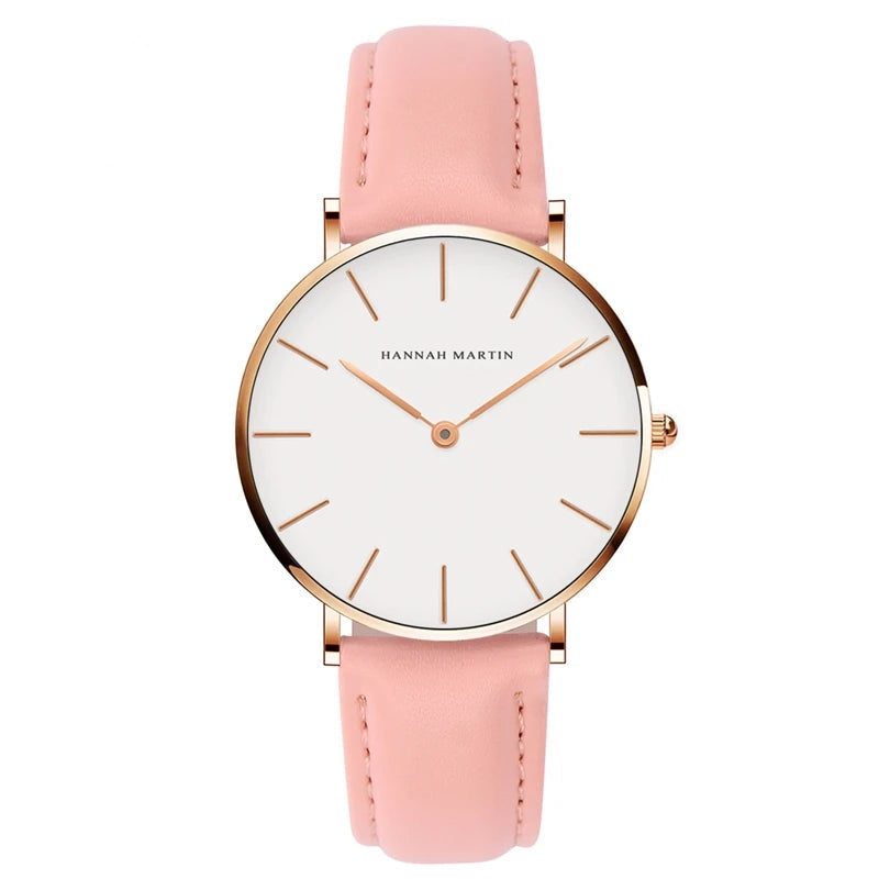 EMESA HOME Women’s Black Stainless Steel Watch – Waterproof Fashion Wristwatch with Bracelet Strap, Sport & Casual Elegant Design CB36 Pink rose No