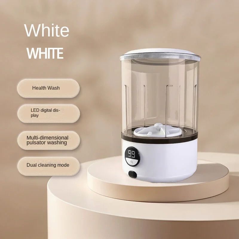 EMESA HOME 2L Portable Mini Washing Machine – USB Rechargeable Automatic Laundry Washer for Underwear, Socks & Small Clothes