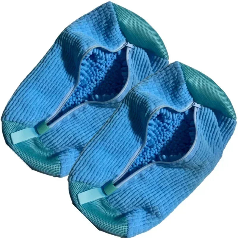 EMESA HOME Shoe Washing Machine Bag & Cleaning Brush Set – Durable Laundry Shoe Protector with Soft Bristle Brush - EMESA HOME™