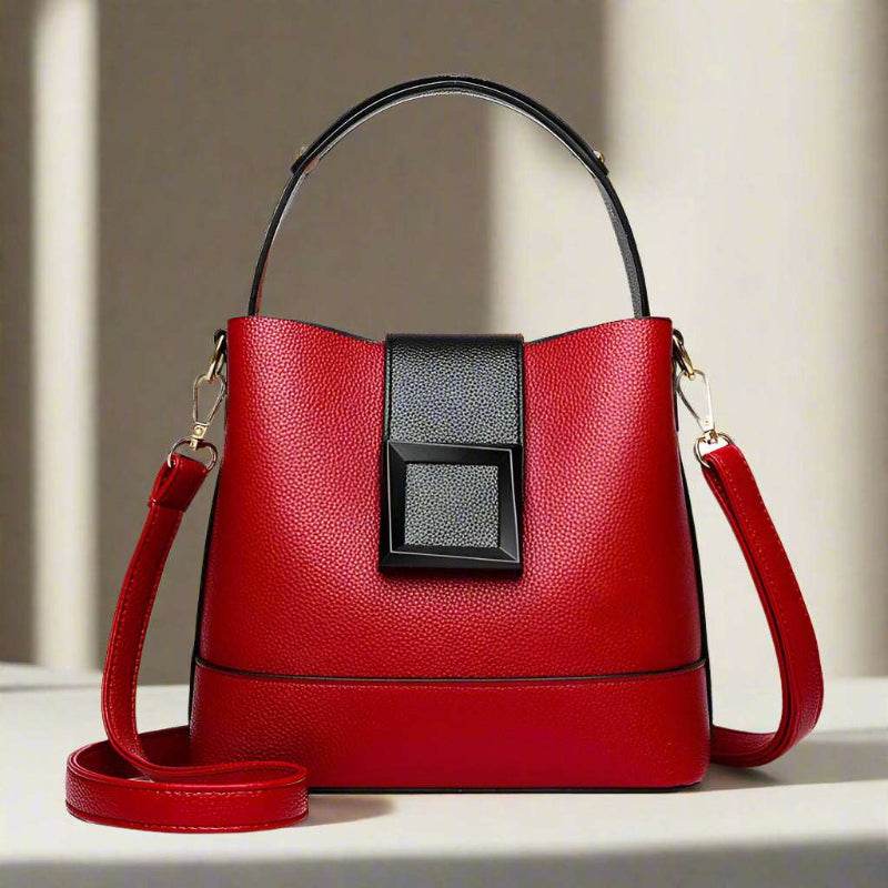 EMESA HOME Versatile Leather Bucket Tote for Women | Trendy Large Capacity Shoulder & Crossbody Handbag - Emesa Home