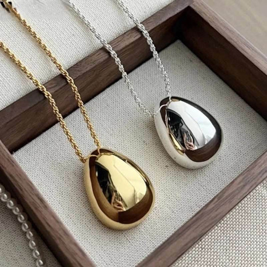 EMESA HOME One-Layer Shiny Chain Pendant Necklace for Women – Fashion Jewelry, Daily Wear, Gift