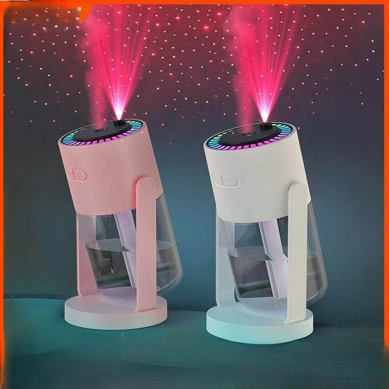 EMESA HOME 280ML Air Humidifier with Colorful Light, Silent Operation, Rotating Cup Design for Home, Office, and Car Use - Emesa Home