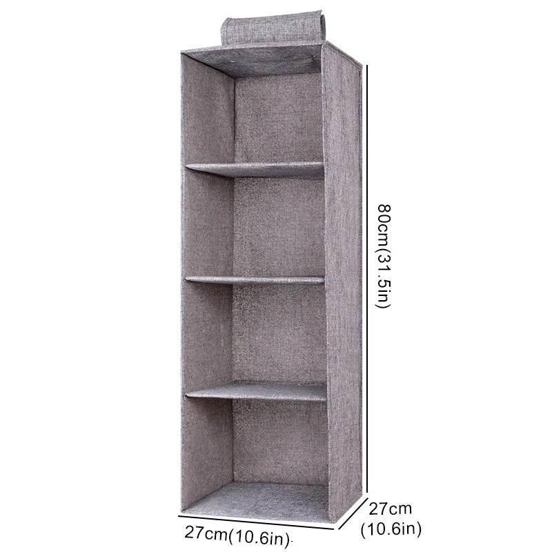 EMESA HOME Cotton Linen Hanging Storage Bag - Collapsible Drawer-Style Wardrobe Organizer for Clothes - EMESA HOME™