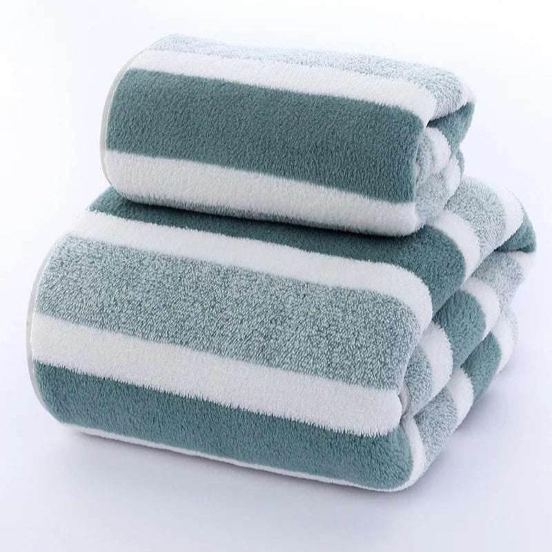 EMESA HOME Bamboo Charcoal Coral Velvet Bath Towel – Thickened, Super Absorbent & Quick-Drying for Bathroom Use - EMESA HOME™