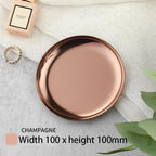 EMESA HOME Gold & Silver Stainless Steel Water Drop-Shaped Cosmetics, Jewelry & Dining Tray – Multi-Functional Home Storage Container - EMESA HOME™