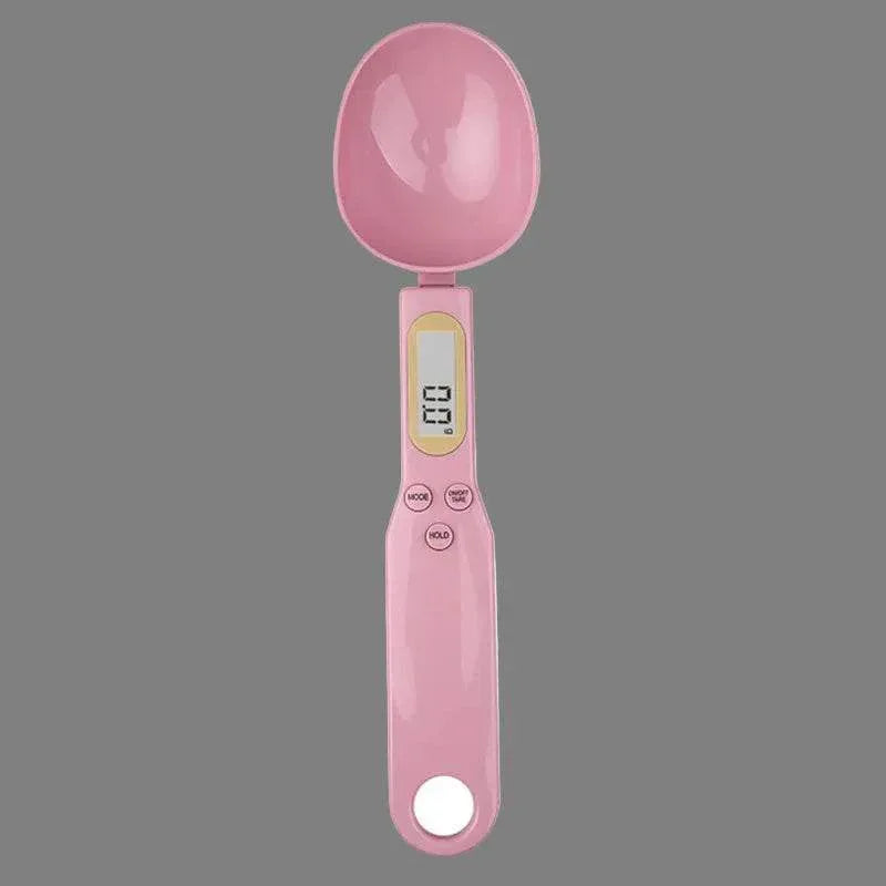EMESA HOME LCD Digital Spoon Scale – 500g/0.1g Precision Measuring Tool for Food, Milk, Coffee, Baking, Dieting, Pet Feeding, and Kitchen Use - EMESA HOME™