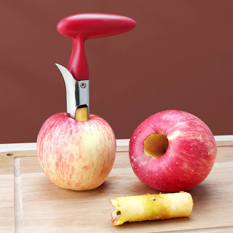 EMESA HOME Stainless Steel Apple Corer – Fruit Core Remover & Slicing Tool for Kitchen