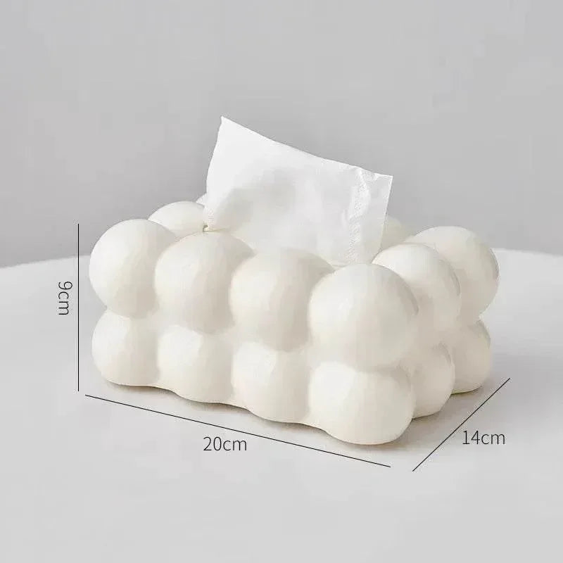 EMESA HOME Cloud Design Tissue Box – Decorative Napkin Holder, Desktop Organizer & Kitchen Paper Case Ornament - EMESA HOME™