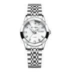 EMESA HOME Luxury Ladies Wristwatch, Luminous Waterproof Quartz Date & Week Display, Stainless Steel Women's Dress Watch with Box - EMESA HOME™