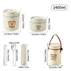 EMESA HOME Microwave Sealed Thermal Bento Lunch Box – 304 Stainless Steel Insulated Food Container - EMESA HOME™