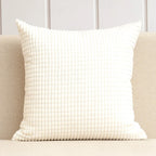 EMESA HOME Soft Corduroy Corn Grain Decorative Cushion Cover for Sofa, Bedroom & Living Room