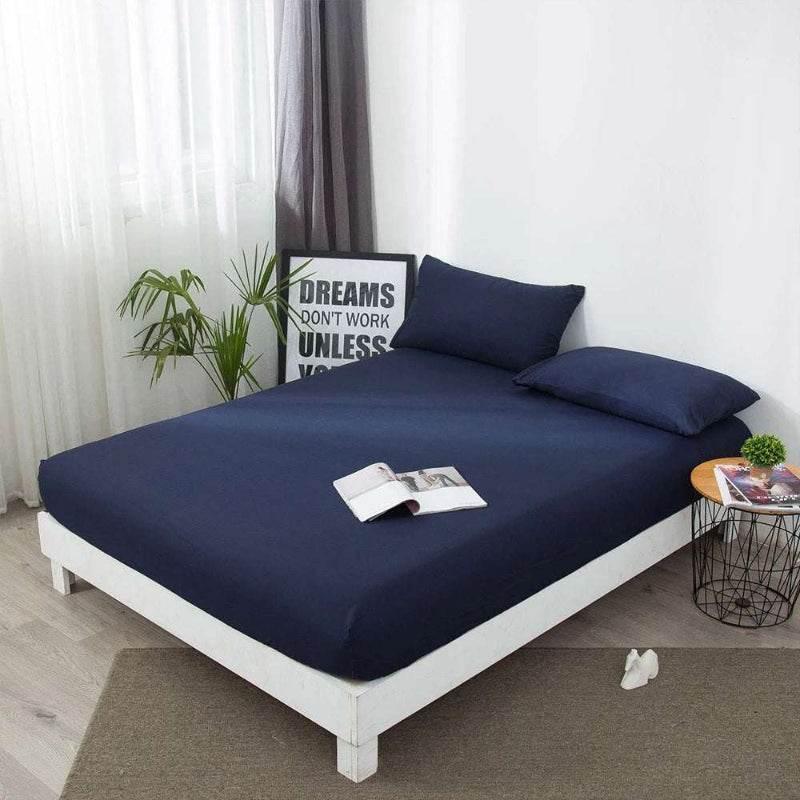 EMESA HOME Waterproof Fitted Bed Sheet – Soft, Durable, Elastic Non-Slip Mattress Protector - EMESA HOME™