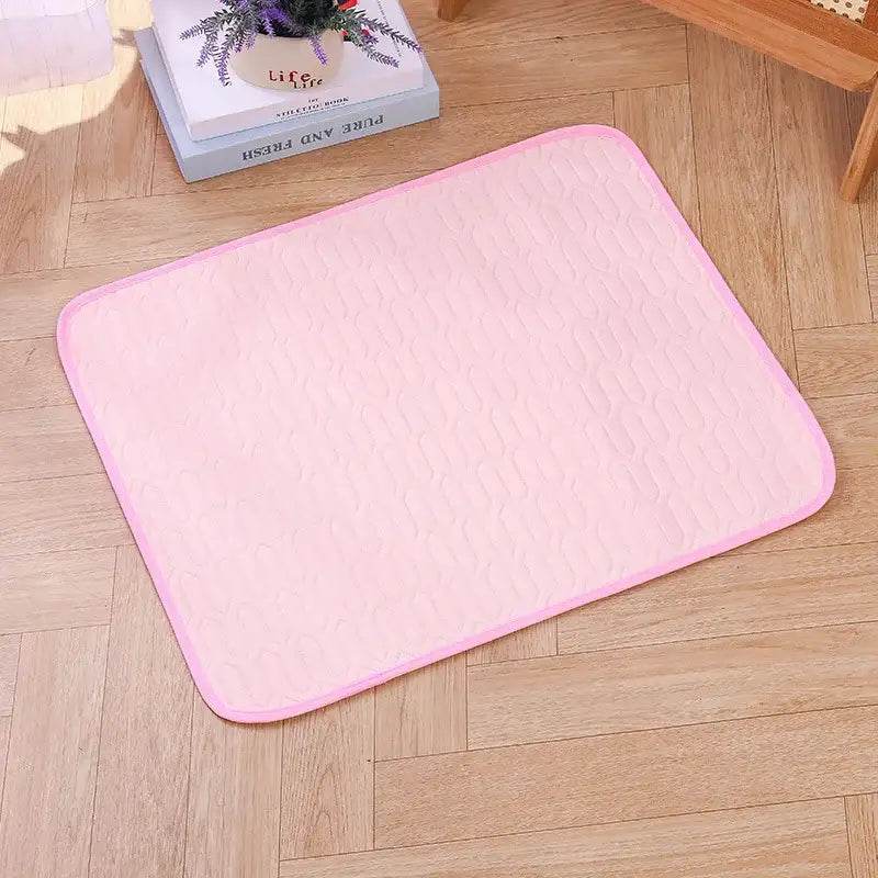 EMESA HOME Upgraded Summer Pet Cooling Mat – Ice-Cool Sleeping Pad Bed for Small, Medium & Large Cats and Dogs Pink