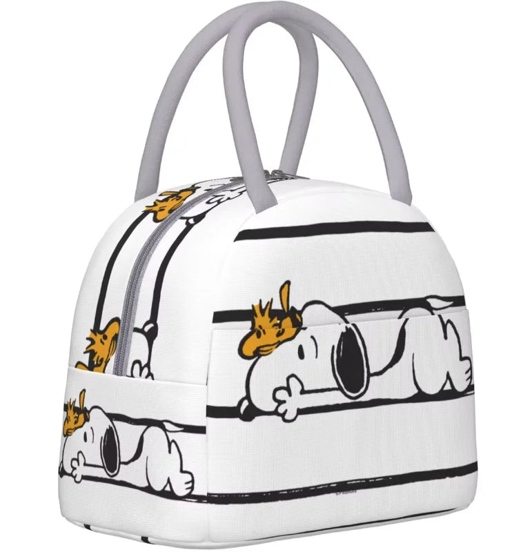 EMESA HOME Large Capacity Snoopy Nope Not Today Insulated Lunch Bags Accessories Lunch Food Box Thermal Cooler For Schoo