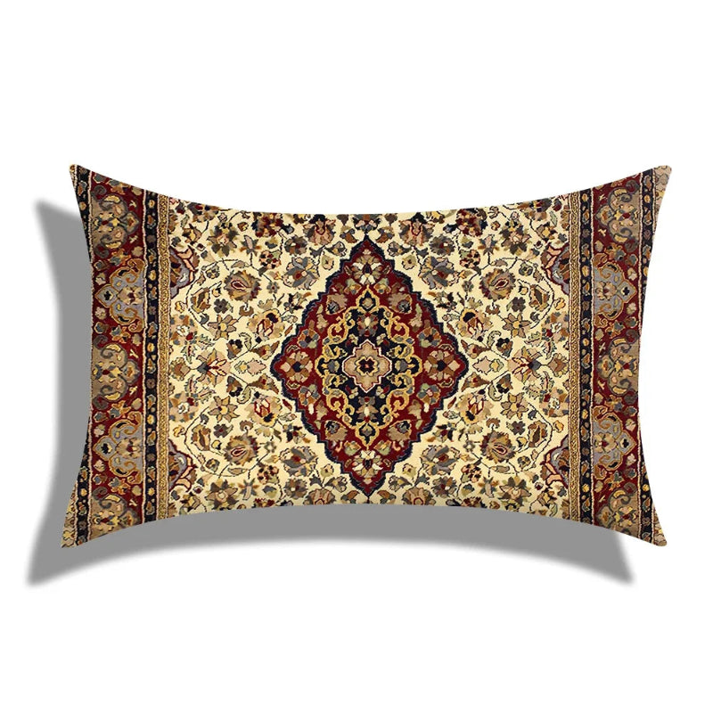 EMESA HOME Moroccan Geometric Short Plush Rectangular Cushion Cover