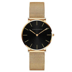 EMESA HOME Women’s Black Stainless Steel Watch – Waterproof Fashion Wristwatch with Bracelet Strap, Sport & Casual Elegant Design - EMESA HOME™