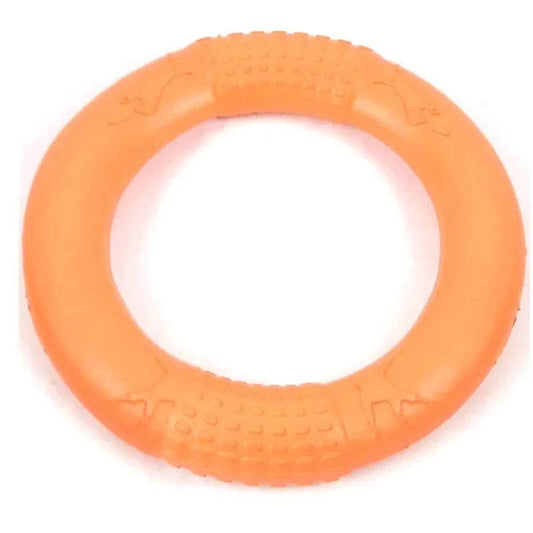 EMESA HOME EVA Dog Training Ring – Durable Interactive Puller & Flying Disk Toy for Active Dogs, Lightweight & Bite-Resistant 1pc Orange