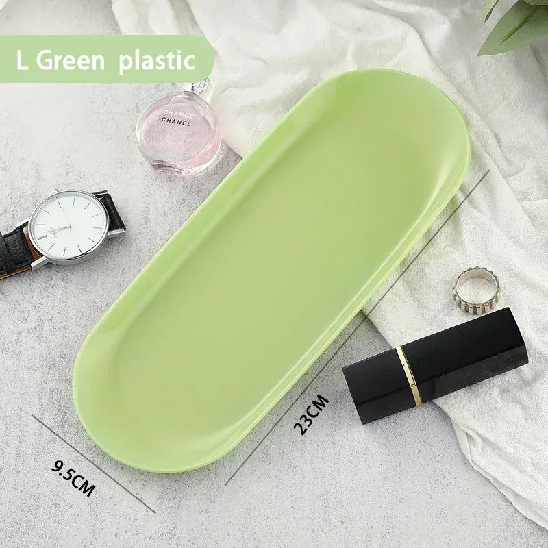 EMESA HOME Gold & Silver Stainless Steel Water Drop-Shaped Cosmetics, Jewelry & Dining Tray – Multi-Functional Home Storage Container - EMESA HOME™