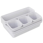 EMESA HOME 8pcs Adjustable Drawer Organizer – Box Trays for Makeup, Cosmetics, Sundries, Divider Holder for Kitchen, Bathroom, Closet Jewelry Box - EMESA HOME™