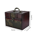 EMESA HOME Vintage Wooden Jewelry Box – Retro European Style Antique Trinket Organizer Storage Gift - EMESA HOME