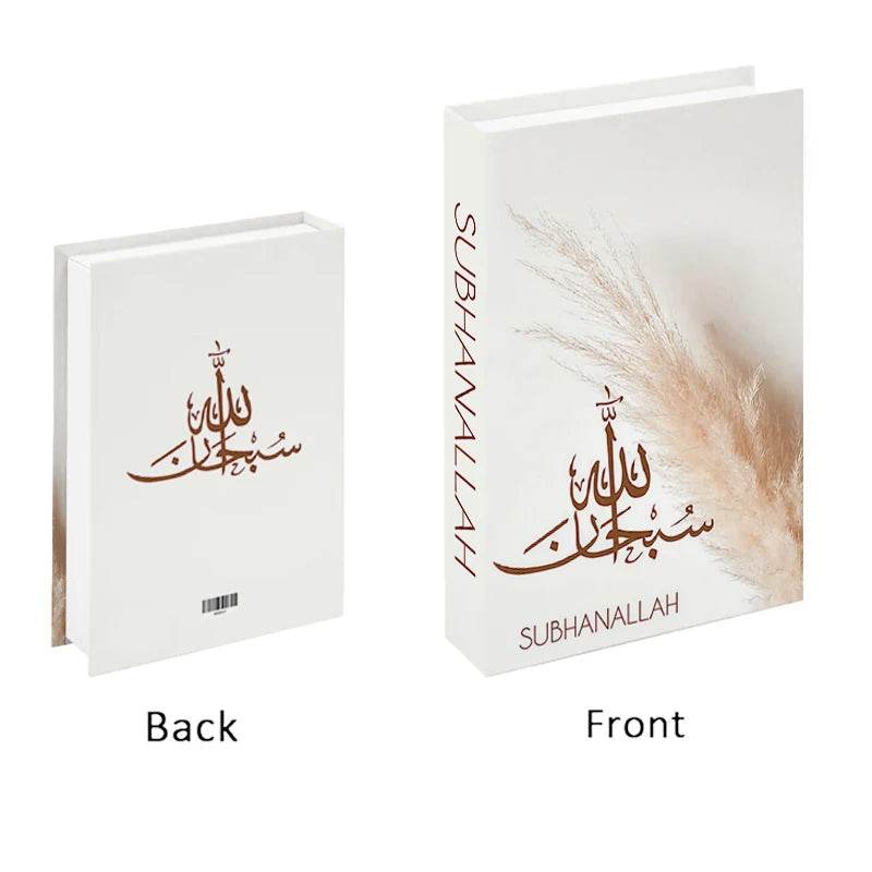 EMESA HOME Luxury Kaaba Fake Book Storage Box – Decorative Faux Book for Coffee Table, Living Room, or Bedroom BA9417