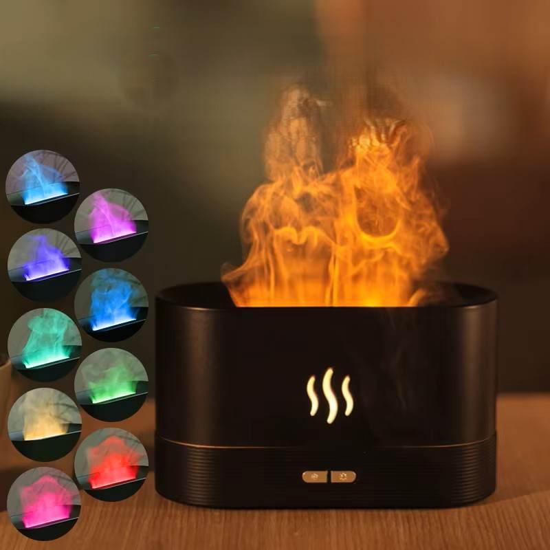 EMESA HOME Aroma Diffuser & Ultrasonic Cool Mist Humidifier with LED Flame Lamp for Essential Oils - EMESA HOME™