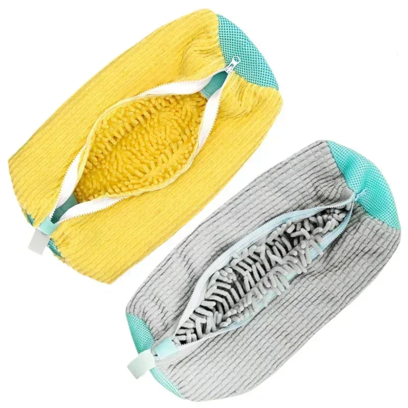 EMESA HOME Shoe Washing Machine Bag & Cleaning Brush Set – Durable Laundry Shoe Protector with Soft Bristle Brush - EMESA HOME™