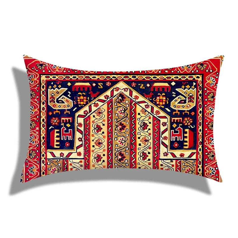 EMESA HOME Moroccan Geometric Short Plush Rectangular Cushion Cover