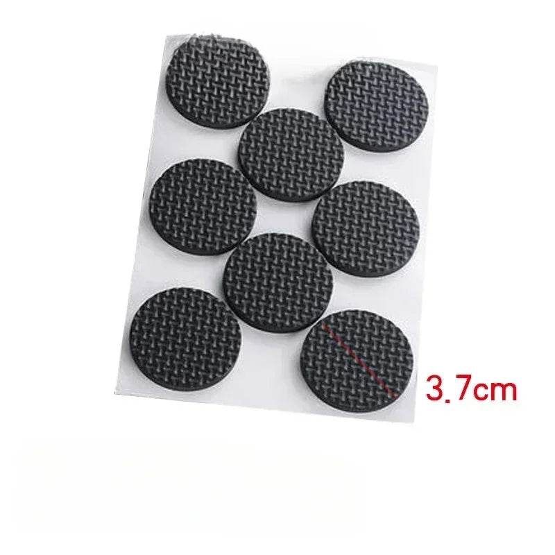 EMESA HOME Non-Slip Self-Adhesive Furniture Pads – EVA Round & Square Leg Protectors for Tables, Chairs, Sofas & Floors 8Pcs 3.7cm Diameter