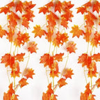 EMESA HOME Artificial Maple Leaf Garland Hanging Vine for Autumn Decor
