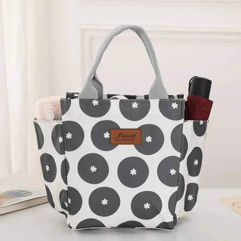 EMESA HOME Thermal Lunch Bag – Fashionable Bento Handbag for Office, Travel & Moms On-the-Go - EMESA HOME™