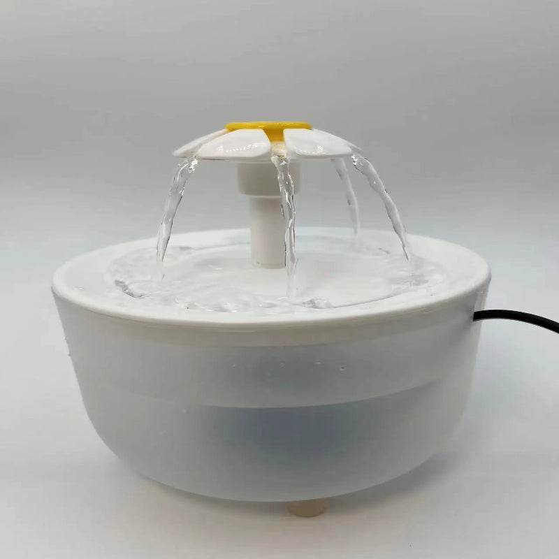 EMESA HOME Pet Water Fountain – 1200mL USB Electric Cat Water Dispenser with Auto Filter & Silent Circulation for Cats and Small Pets White opaque 1.2L 15 15 9 CM