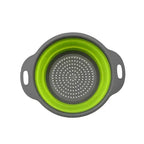 EMESA HOME Round Foldable Silicone Colander – Collapsible Kitchen Fruit & Vegetable Washing Basket Strainer Drainer Tool - EMESA HOME™