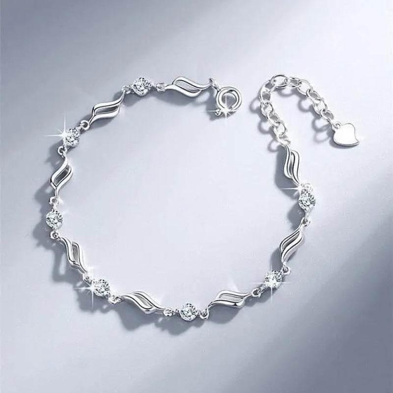EMESA HOME High Quality 925 Sterling Silver Bracelet Chain for Women, Multiple Styles, Fashion Wedding Party Jewelry Gift - EMESA HOME™