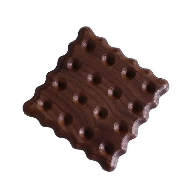 EMESA HOME Solid Walnut Wood Coaster Round Square Beech Wood Cup Mat Durable Heat Resistant Tea Coffee Cup Pad Placemats 8.8cm/3.46in - Emesa Home