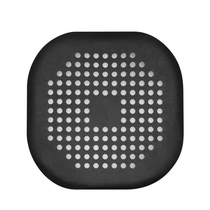 EMESA HOME Hair Filter Sink Anti-Blocking Strainer, Silicone Drain Stopper for Bathtub, Shower, and Kitchen A Black