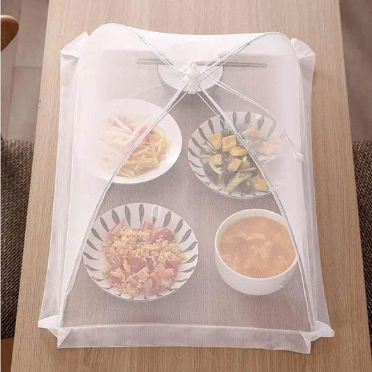 EMESA HOME Folding Mesh Food Cover, Washable, Insect-Proof Dish Cover, Protective Table Cover for Home & Kitchen