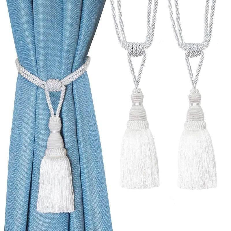 EMESA HOME Handmade Curtain Tiebacks Elegant Rope Tassel Holdbacks for Drapes and Room Décor Accessories - EMESA HOME™