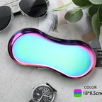 EMESA HOME Gold & Silver Stainless Steel Water Drop-Shaped Cosmetics, Jewelry & Dining Tray – Multi-Functional Home Storage Container - EMESA HOME™